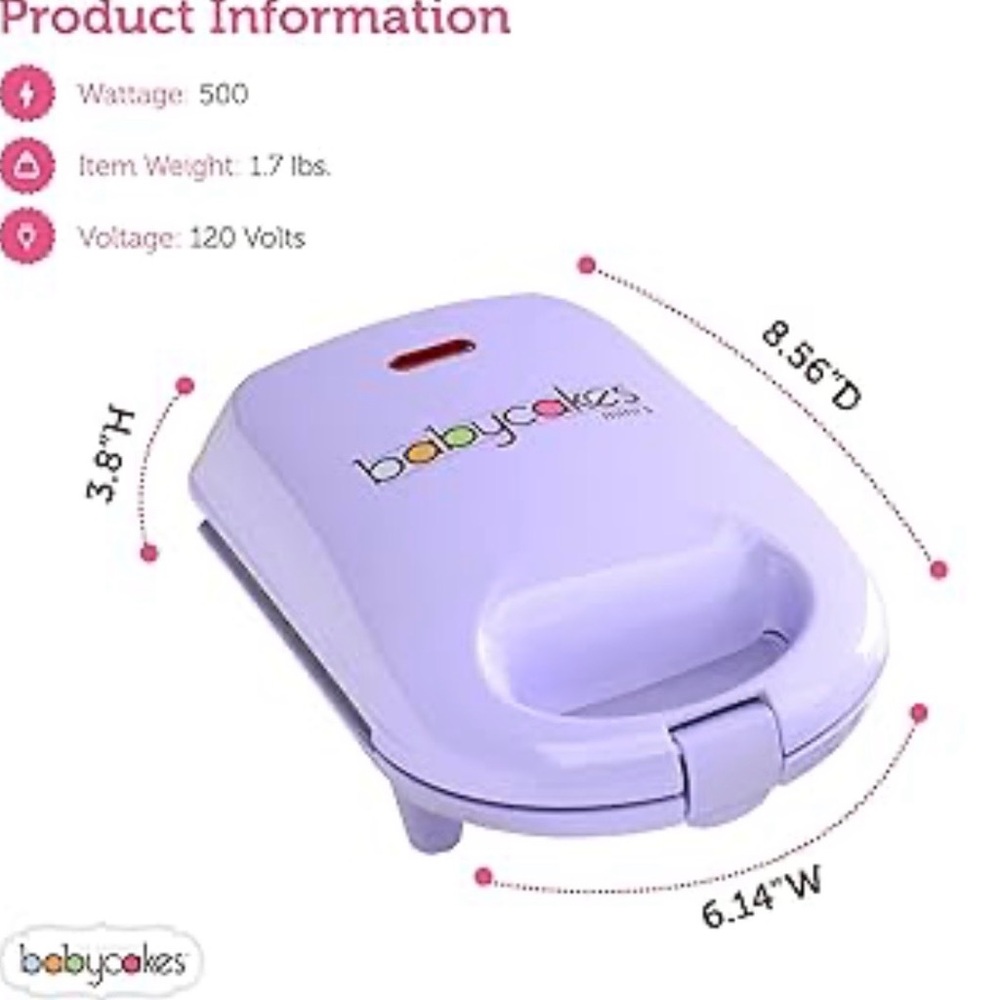 Babycakes Purple Mini Cake Maker